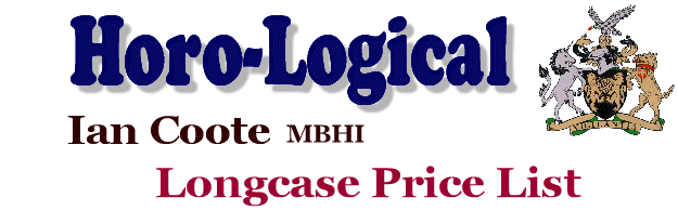 Longcase Clocks Price List 